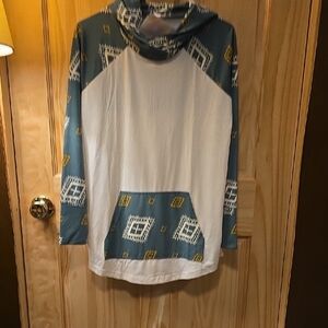 LuLaRoe Multicolor Geometric Hoodie